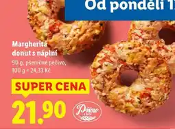 Lidl Margherita donut s náplní nabídka