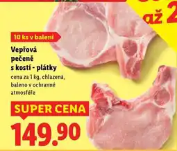 Lidl Vepřová pečeně s kostí, plátky nabídka