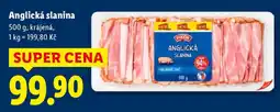 Lidl Anglická slanina nabídka