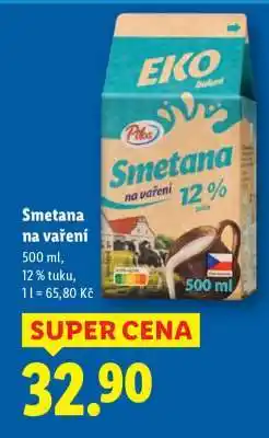 Lidl PILOS SMETANA NA VAŘENÍ nabídka