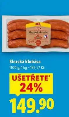 Lidl SLEZSKÁ KLOBÁSA nabídka
