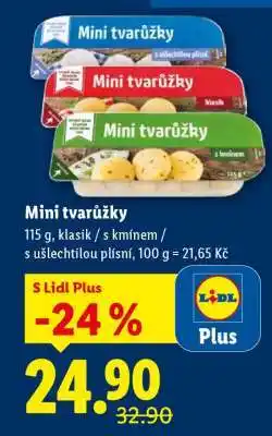 Lidl MINI TVARŮŽKY nabídka