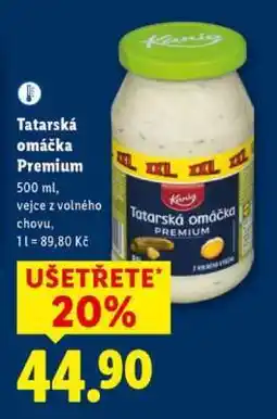 Lidl TATARSKÁ OMÁČKA PREMIUM nabídka