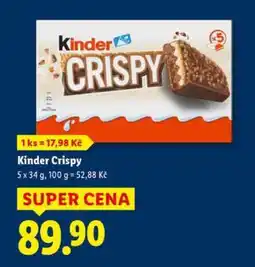 Lidl KINDER CRISPY nabídka