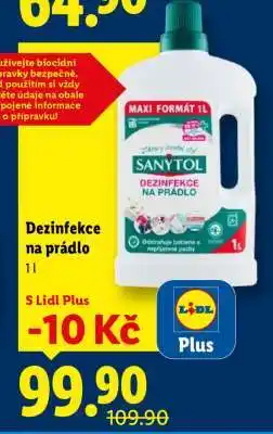 Lidl Sanytol Dezinfekce na prádlo nabídka