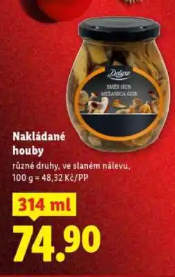 Lidl Nakládané houby nabídka