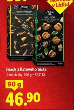 Lidl Snack z listového těsta nabídka