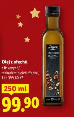 Lidl Olej z ořechů nabídka