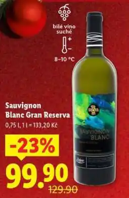 Lidl SAUVIGNON BLANC GRAN RESERVA nabídka