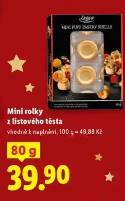 Lidl Mini rolky z listového těsta nabídka