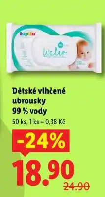 Lidl Dětské vlhčené ubrousky nabídka