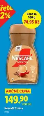 Lidl Nescafé Crema nabídka