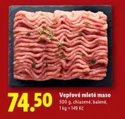 Lidl Vepřové mleté maso nabídka