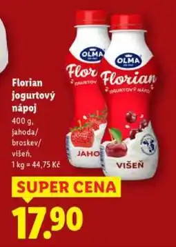 Lidl Florian jogurtový nápoj nabídka