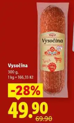 Lidl Vysočina nabídka
