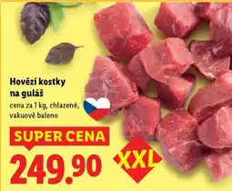 Lidl HOVĚZÍ KOSTKY NA GULAŠ nabídka