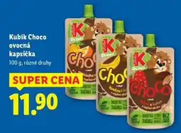 Lidl Kubík Choco ovocná kapsička nabídka