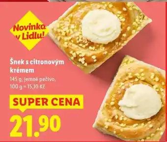 Lidl Šnek s citronovým krémem nabídka