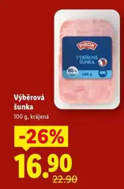 Lidl VÝBĚROVÁ ŠUNKA nabídka