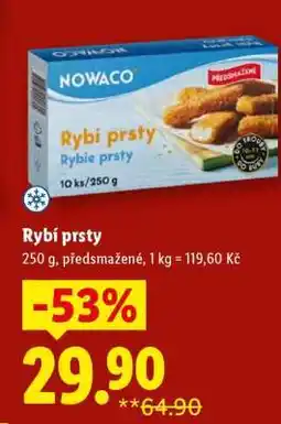 Lidl Rybí prsty nabídka