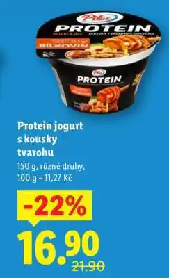 Lidl Pilos Protein Jogurt s kousky tvarohu nabídka