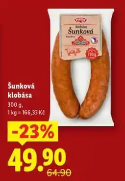 Lidl Šunková klobása nabídka