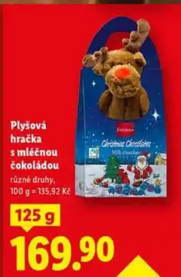 Lidl Plyšová hračka s mléčnou čokoládou nabídka