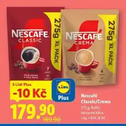 Lidl Nescafé Classic, Crema nabídka