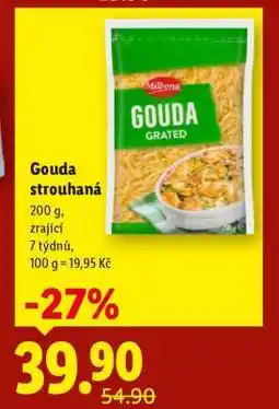Lidl GOUDA STROUHANÁ nabídka