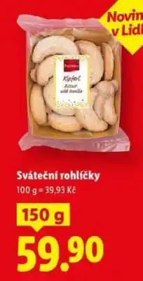 Lidl Sváteční rohlíčky nabídka