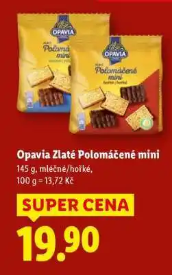 Lidl Opavia Zlaté Polomáčené mini nabídka