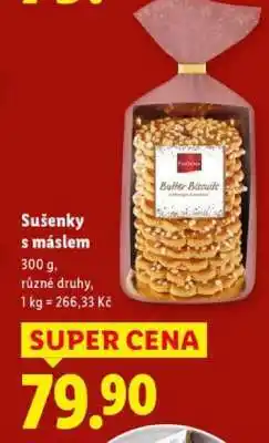 Lidl Sušenky s máslem nabídka