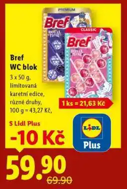 Lidl Bref WC blok nabídka