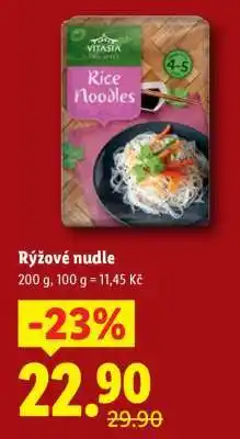 Lidl RÝŽOVÉ NUDLE nabídka