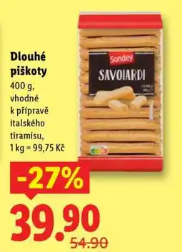 Lidl DLOUHÉ PIŠKOTY nabídka