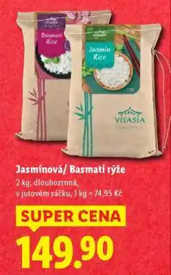Lidl JASMÍNOVÁ BASMATI RÝŽE nabídka