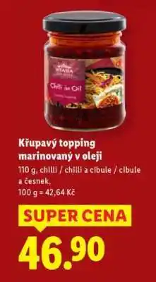 Lidl KŘUPAVÝ TOPPING MARINOVANÝ V OLEJI nabídka