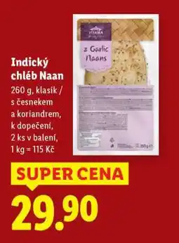 Lidl INDICKÝ CHLÉB NAAN nabídka