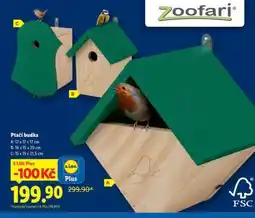 Lidl Zoofari PTAČÍ BUDKA nabídka