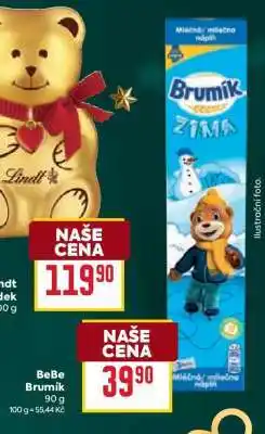 Billa Lindt Zlatý medvědek nabídka