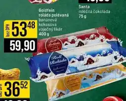 Jip Goldfein roláda polévaná banánová kokosová vaječný likér 400 g nabídka