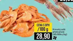Jip Krevety celé předvařené 40/60ks 100g nabídka