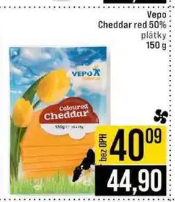 Jip Vepo Cheddar red 50% plátky 150 g nabídka
