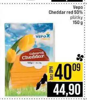 Jip Vepo Cheddar red 50% plátky 150 g nabídka