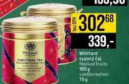 Jip Whittard sypaný čaj festival fruits 100 g vanilla+kořeni 75g nabídka