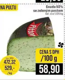 Jip Gouda 50% se zeleným pestem bal. cca 1,125 kg 100g nabídka