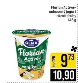 Jip Florian Active+ ochucený jogurt různé druhy 145 g nabídka