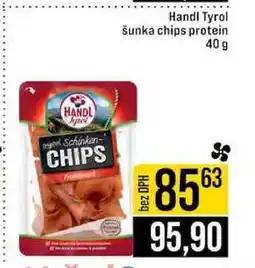Jip Handl Tyrol šunka chips protein 40 g nabídka