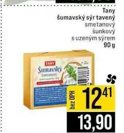 Jip Tany šumavský sýr tavený smetanový šunkový s uzeným sýrem 90 g nabídka