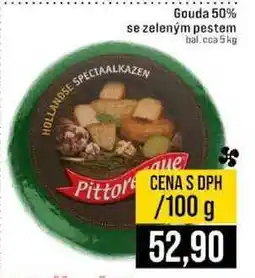 Jip Gouda 50% se zeleným pestem bal.cca 5 kg 100g nabídka